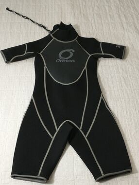 Overton's Neoprene Diving Scuba Suit Junior Size‎ 6, Black, Vacation, Swimming